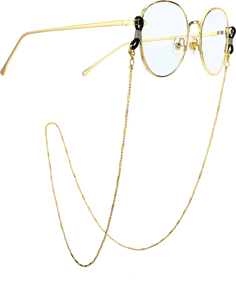 Gold Glasses Cord | Glasses Cord | Sunglasses Cord | Glasses Chain | Glasses Cord | With Black Loop | 72 CM