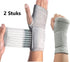 1 Pair Wrist Braces | Wrist Support | Wrist Protector | Sports Brace Wrist | Wrist Stabilizer | Wrist Bandage with Velcro Closure | Grey