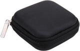 Hard Case Earphone Case | Storage Bag for Earphones | Cable Pouch | Storage Case for Cable | In-Ear Earphones | Key Holder | Coin Holder | Keys | Coins | Travel Bag | Black | Storage Bag | Storage Space | Phone Accessories | Electronics Protector