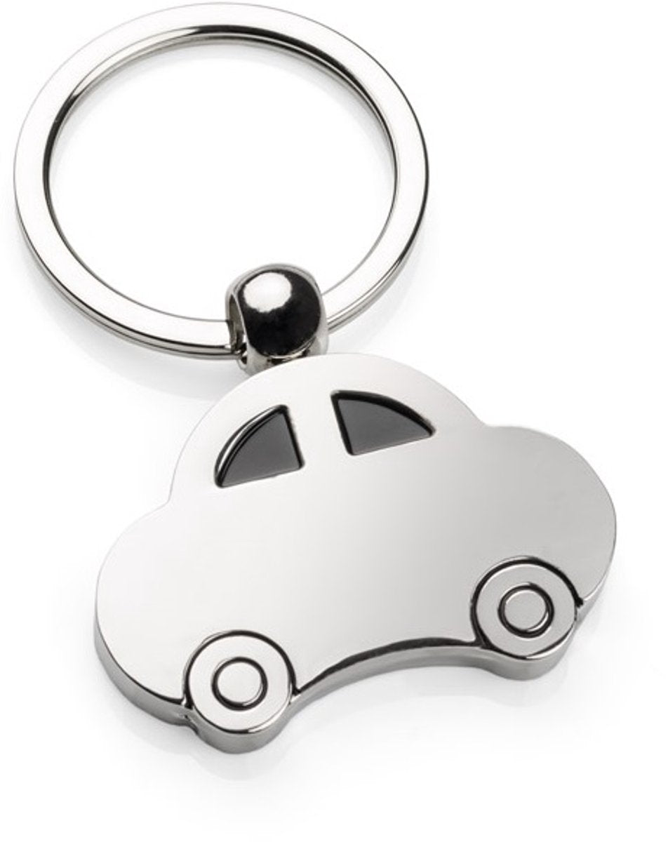 Car Keychain | 4 x 2.8 CM | Metal | Silver