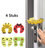 Door Stoppers Animal I Baby and Child Door Protectors I Door Protection I Foam / Foam I Animal Door Stopper I 4 Pieces