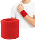 Wristband | Sweatband | Sports Wristband | Sports Band | 1 Piece | 8 x 8 CM | Red
