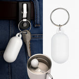 Floating Keychain I ABS I Bumper I Key Driver I Floating I Oval I White