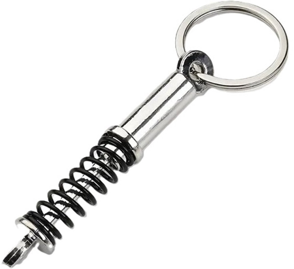 Car Shock Absorber Keychain | Car Key Holder | Shock Absorber Spring Keychain | Universal | Car Accessories | Black