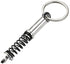 Car Shock Absorber Keychain | Car Key Holder | Shock Absorber Spring Keychain | Universal | Car Accessories | Black