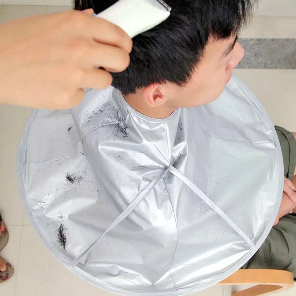 Grey Hairdresser's Cape