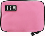 Cable and gadget organizer, Organizer for USB stick/mobile phone/cables/power bank - Light pink