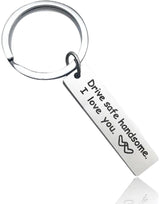 Keychain Drive Safe Handsome II Love You I Silver