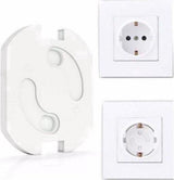 Socket Security for Children | Self-Adhesive Socket Protection Safety Lock Socket | Child Lock Socket | 4 Pieces