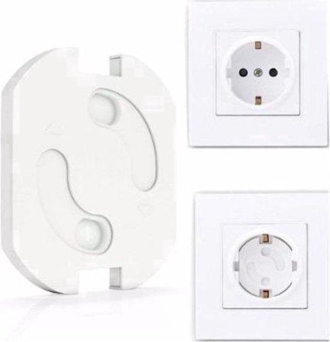 Socket Security for Children | Self-Adhesive Socket Protection Safety Lock Socket | Child Lock Socket | 4 Pieces