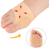 Hallux Valgus Silicone Toe Protectors | Toe Separators | Toe Corrector | Bunion | Bunion | Callus | Toe Straightening | 1 Pair | Beige