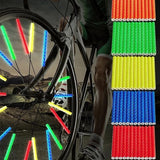 Spoke Bicycle Reflectors Bicycle Wheel 12 Pieces | Spoke Reflectors | Wheel Reflectors | Glow In The Dark | Yellow