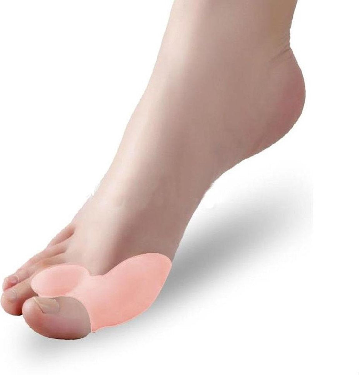 Hallux Valgus Silicone Toe Corrector/Spreader and Big Toe Protector – Silicone Toe Spreaders (Per pair) - beige