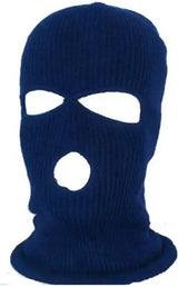 Three-Hole Balaclava | Facemask | Ski Hat | Bivouac | Winter Sports | Motorcycle/Skipper/Cycling Hat | Universal / One Size | Navy Blue