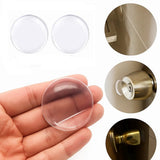 Door Stoppers | Self-Adhesive Door Protectors | Door Protection | Silicone | Transparent | Washable | 2 Pieces