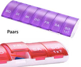 Pill Box | Pill Box | Medicine Box | Pill Box | 7 Days | 1 Week | Monday to Sunday | Purple
