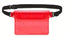 Waterproof Waist Bag | Running Belt | With Smartphone Holder | Transparent | Fanny Pack | Running Bag | Red