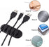 Self-Adhesive Cable Holder | Cable Organizer | Cable Clips | Self-Adhesive Cable Clips | Cable Holder | For 5 Cables | Black
