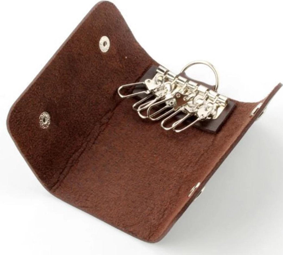 Key holder - Key wallet - Key organizer - Keychain - Leather - Brown
