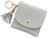 Wallet & Card Holder for 6 Cards | Credit Card Holder | With Cash Compartment | Card Holder | Wallet | PU Leather | Grey