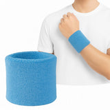 Wristband Set | Sweatband | Sweatbands | Wrist | Sports Bands | 1 Piece | 8 x 10 CM | Light Blue