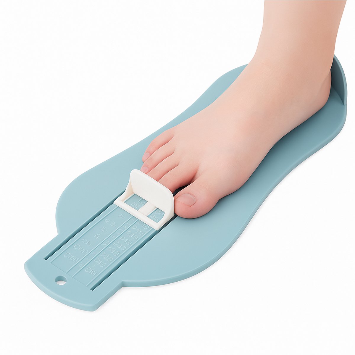 Child's Foot Measuring Tool | Child's Shoe Size Measuring Tool | Measure Foot Size | Baby Shoe Measuring Tool | Baby Size | Blue