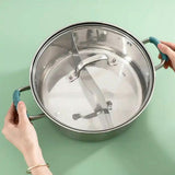 2-Piece Silicone Pot Handle Grips | Prevents Hands from Burning | Heat Resistant and Wear Resistant | Pot Lid Grip | Pan Grip | Extra Grip | Grey