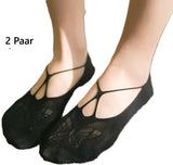 2 Pairs Comfortable Butterfly Sockliners | Footers | Socks | Ankle Socks | For Size 36-42 | Black