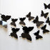 Solid black 3D butterflies