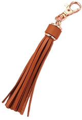 Tassel Keychain | Key Holder | PU Leather Keychain | Universal | Light Brown