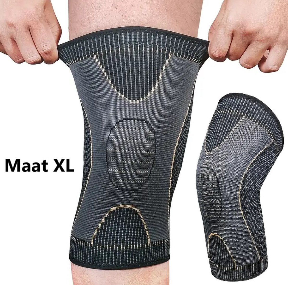 Compression Knee Brace Copper Infused | Knee Support | Knee Protector | Knee Bandage | Knee Support | 1 Piece | Size XL
