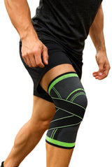 3D Compression Knee Brace | Knee Support | Knee Protector | Knee Bandage | Knee Support | 1 Piece | Adjustable Compression Level | Size XL