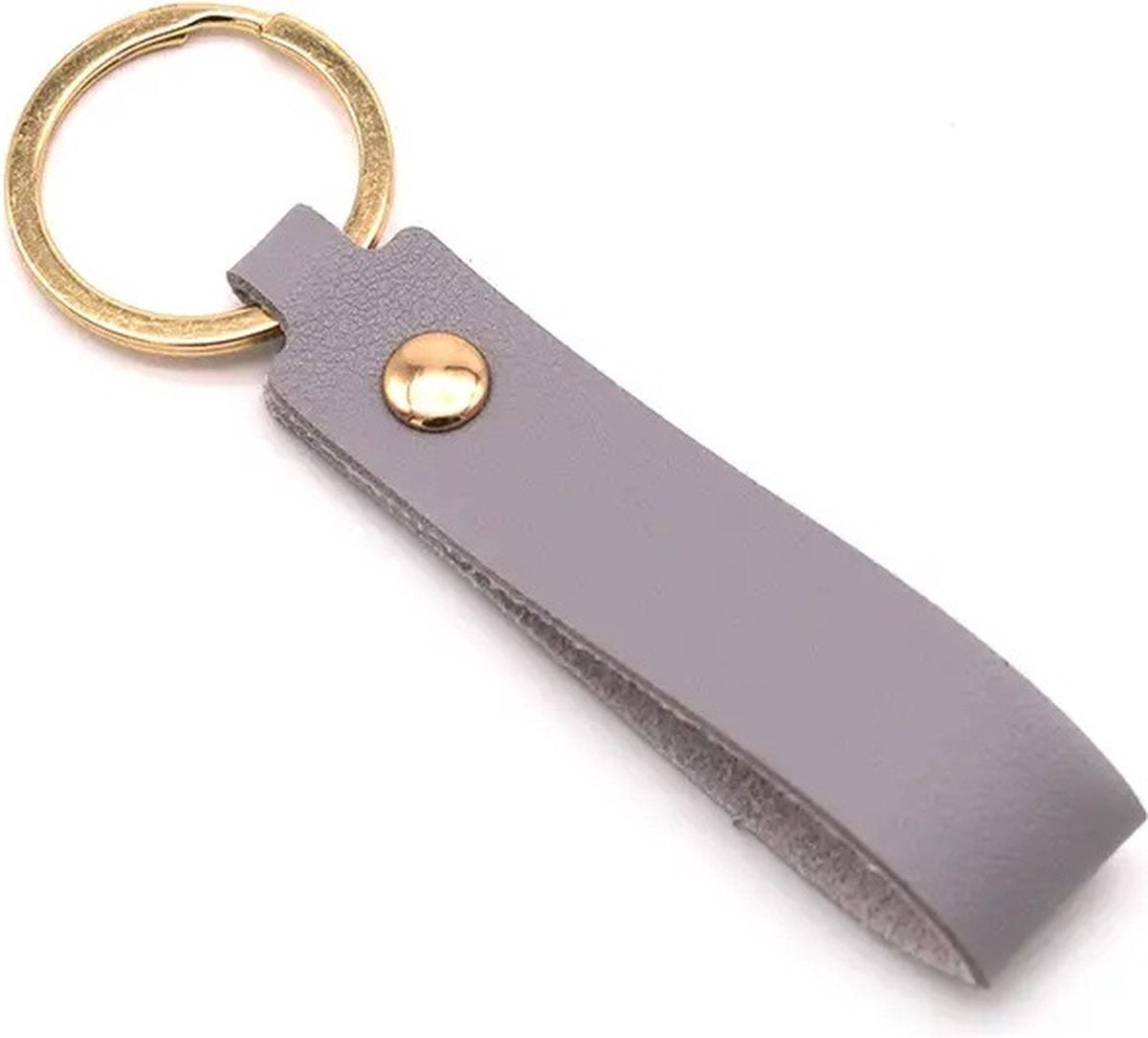 Keychain | Key Holder | PU Leather Keychain | Universal | Grey