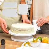 Dough Scraper | Cake Scraper | Dough Cutter | Dough Scraper | 3-Piece | White