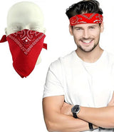 Bandana | Unisex | Farmer's Handkerchief | Headband | Red