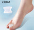 Toe Spreader | Silicone Toe Corrector | Hallux Valgus | Toe Straightening | Toe Straightener | Transparent | 2 Pairs