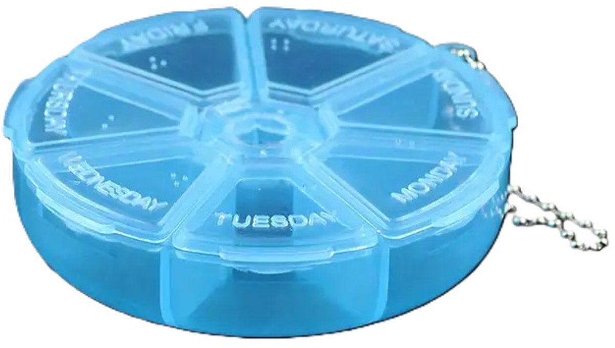 Pill box | Pill box | Medicine box | Tablet dispenser | Pill box | 7 days | Blue