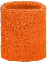 Orange sweatband for wrist