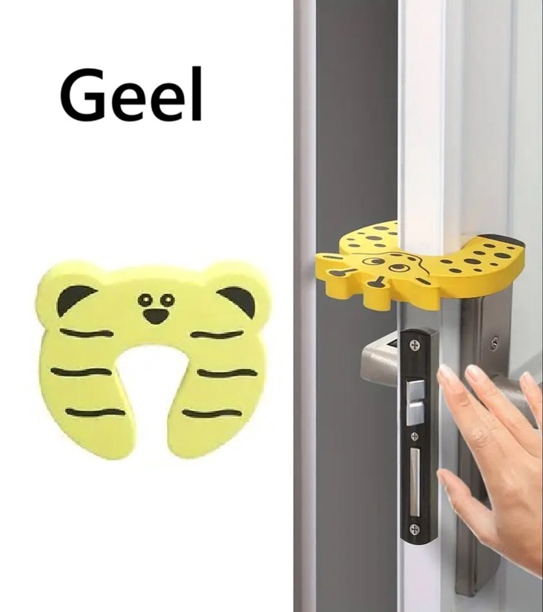 Door stopper Animal I Baby and child Door protector I Door protection I Foam / Foam I Animal door stopper I 1 piece I Yellow
