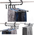 Trouser hanger Clothes hanger - Clothes rail - Trouser hanger Clothes hanger - Metal trouser rail - 5 garments