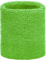 Lime green wrist sweatband
