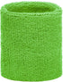 Lime green wrist sweatband