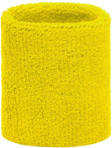 Yellow wrist sweatband