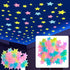 Star Glow In Dark Wall Stickers 100 Pieces | Luminous Star Wall Stickers | Multicolored Stars | PVC | Multicolor
