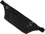 Sporty Waist Bag | Running Belt | Fanny Pack | Crossbody Bag | With Phone Holder & Cable Opening | Running Bag | Unisex | Black