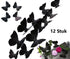 Set of 12 3D Butterfly Wall Decoration | Wall Butterflies | Nursery Decoration | Foldable Wall Stickers | Butterfly Wall Stickers | Black