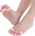 Toe Corrector for 5 Toes | Toe Separator | Hallux Valgus | Toe Straightening | Silicone Gel Toe Separator | White | 1 Pair