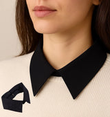 Detachable Collar | Pointed Collar | Pointed Collar | Blouse Collar | Faux Detachable Collar | Women's | Black