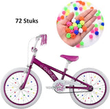 Spoke Beads Bicycle Wheel 72 Pieces | Spoke Reflectors | Glow In Dark | Wheel Reflectors Children's Bicycle | Multicolor