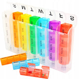 Pill Box for 7 Days & 4 Times | Pill Box 28 Compartments | Medicine Box | Pill Organizer | Automatic Opening